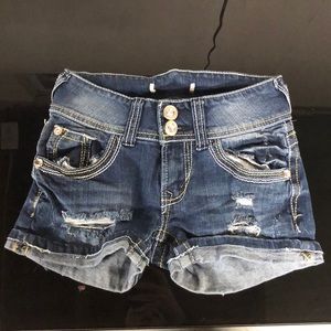 Denim shorts